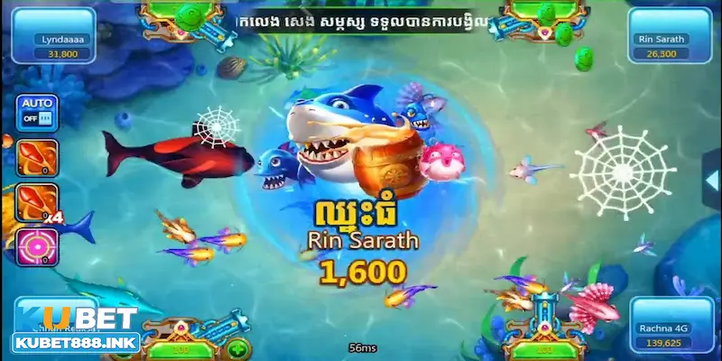 Các loại cá và tỷ lệ thưởng trong Vua Bắn Cá 3D
